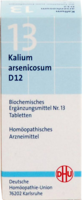 BIOCHEMIE DHU 13 Kalium arsenicosum D 12 Tabletten