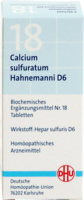 BIOCHEMIE DHU 18 Calcium sulfuratum D 6 Tabletten