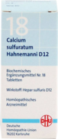 BIOCHEMIE DHU 18 Calcium sulfuratum D 12 Tabletten