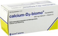 CALCIUM-D3-biomo Kautabletten 500+D