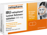 IBU-RATIOPHARM Lysinat Schmerztabl.500 mg