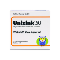 UNIZINK 50 magensaftresistente Tabletten