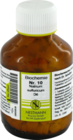 BIOCHEMIE 10 Natrium sulfuricum D 6 Tabletten