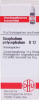 GNAPHALIUM POLYCEPHALUM D 12 Globuli