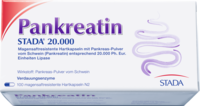 PANKREATIN STADA 20.000 magensaftres.Hartkapseln