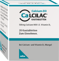 CALCILAC Kautabletten 500 mg/400 I.E.