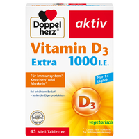 DOPPELHERZ Vitamin D3 1000 I.E. EXTRA Tabletten