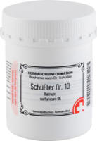 SCHÜSSLER NR.10 Natrium sulfuricum D 6 Tabletten