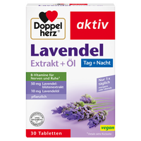 DOPPELHERZ Lavendel Extrakt+Öl Tabletten