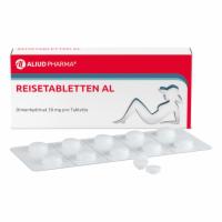 Reisetabletten AL bei Schwindel, Übelkeit und Erbrechen