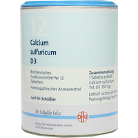 BIOCHEMIE DHU 12 Calcium sulfuricum D 3 Tabletten