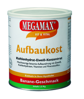 MEGAMAX Aufbaukost Banane Pulver