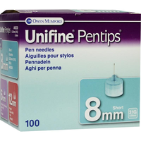 UNIFINE Pentips Kanüle 31 G 8 mm