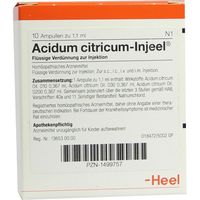 ACIDUM CITRICUM INJEEL Ampullen