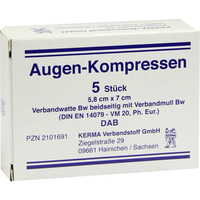 AUGENKOMPRESSEN 5,8x7 cm unsteril