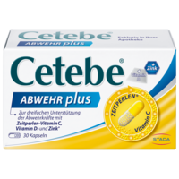 CETEBE ABWEHR plus Vitamin C+Vitamin D3+Zink Kaps.