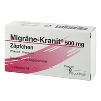 MIGRÄNE KRANIT 500 mg Zäpfchen