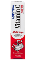 ADDITIVA Vitamin C Blutorange Brausetabletten