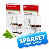Nicotin AL 1 mg / Sprühstoß Spray zur Rauchentwöhnung Sparset (2 x 2 Stück)
