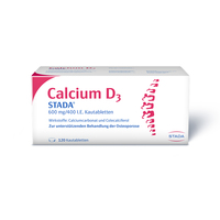 CALCIUM D3 STADA 600 mg/400 I.E. Kautabletten