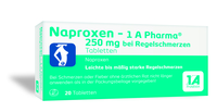 NAPROXEN-1A Pharma 250 mg b.Regelschmerzen Tabl.