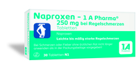 NAPROXEN-1A Pharma 250 mg b.Regelschmerzen Tabl.