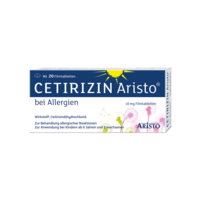 CETIRIZIN Aristo bei Allergien 10 mg Filmtabletten