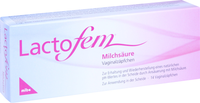 LACTOFEM Milchsäure Vaginalzäpfchen