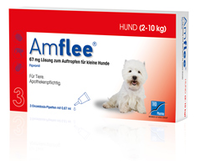 AMFLEE 67 mg Spot-on Lsg.f.kleine Hunde 2-10kg