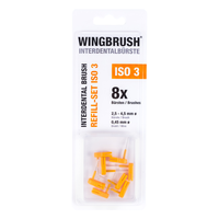 WINGBRUSH Refill-Set Interdentalb.ISO 3 med./large