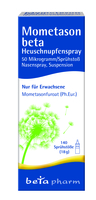 MOMETASON beta Heuschnupfenspray 50µg/Sp.140 Sp.St