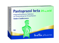 PANTOPRAZOL beta 20 mg acid magensaftres.Tabletten