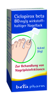 CICLOPIROX beta 80 mg/g wirkstoffhalt.Nagellack