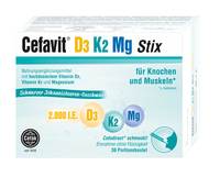 CEFAVIT D3 K2 Mg 2.000 I.E. Stix Granulat