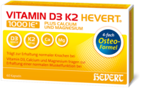 VITAMIN D3 K2 Hevert plus Ca Mg 1000 IE/2 Kapseln