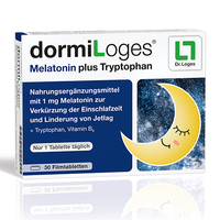 DORMILOGES 1 mg Melatonin plus Tryptophan Filmtab.