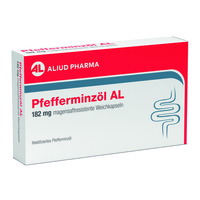 Pfefferminzöl AL 182 mg Weichkapseln bei Bauchkrämpfen, Bauchschmerzen, Blähungen