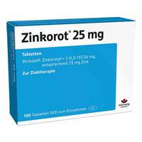 ZINKOROT 25 mg Tabletten