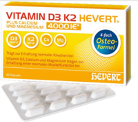 VITAMIN D3 K2 Hevert plus Ca Mg 4000 IE/2 Kapseln