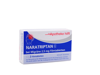 NARATRIPTAN Juta bei Migräne 2,5 mg Filmtabletten