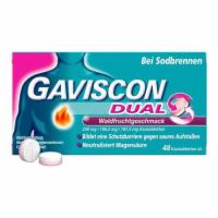 GAVISCON DUAL Waldfrucht 250mg/106,5mg/187,5mg KTA